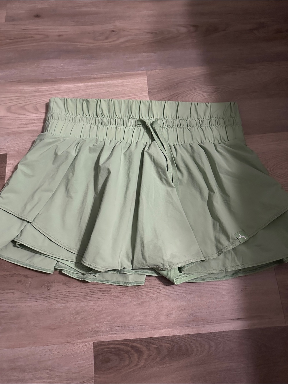 JoyLab Light Sage Athletic Skort with Layered Overlay